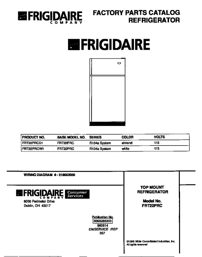 Diagram for FRT22PRCW1