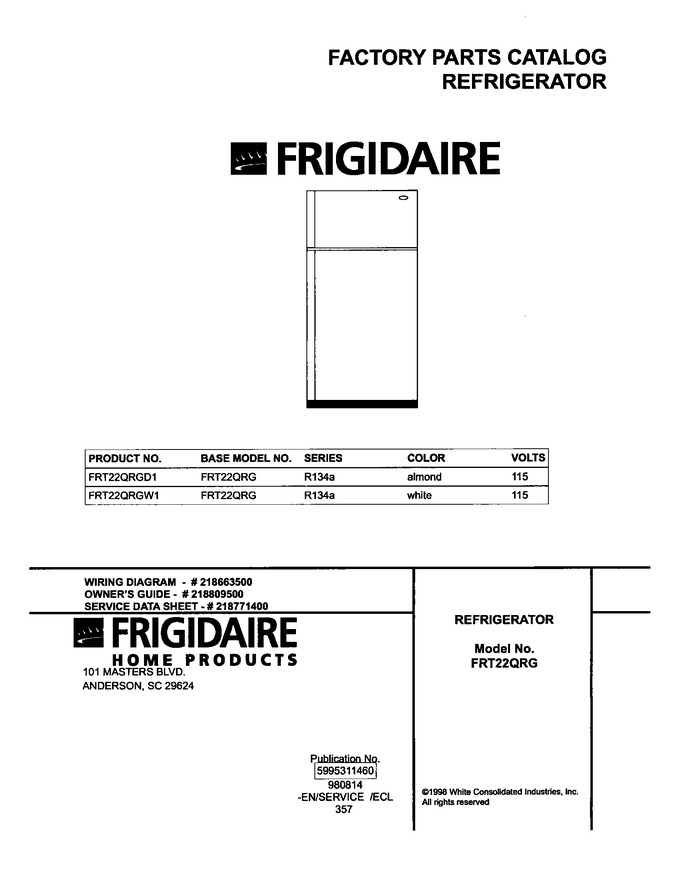 Diagram for FRT22QRGW1