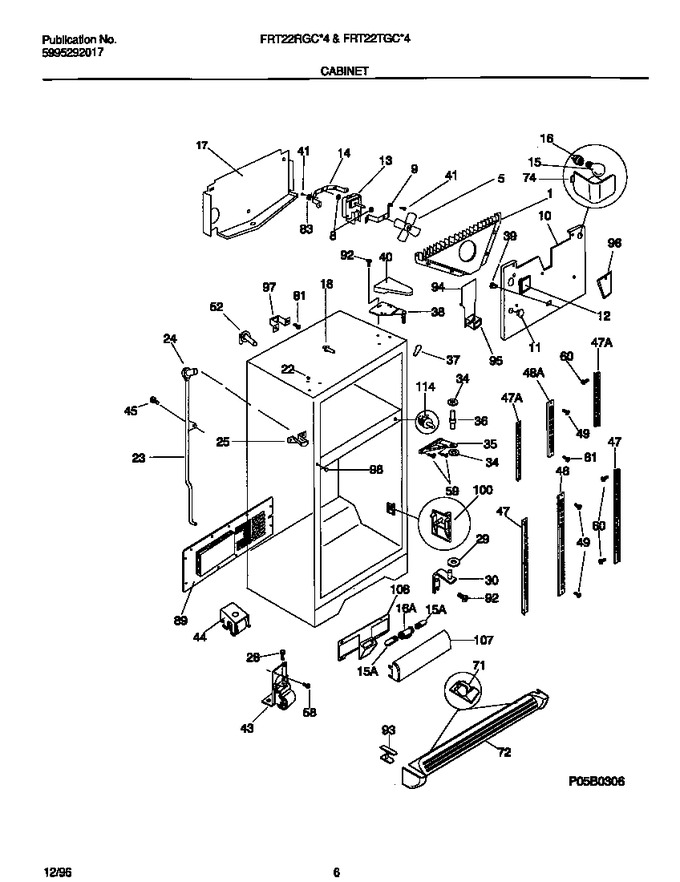 Diagram for FRT22RGCW4