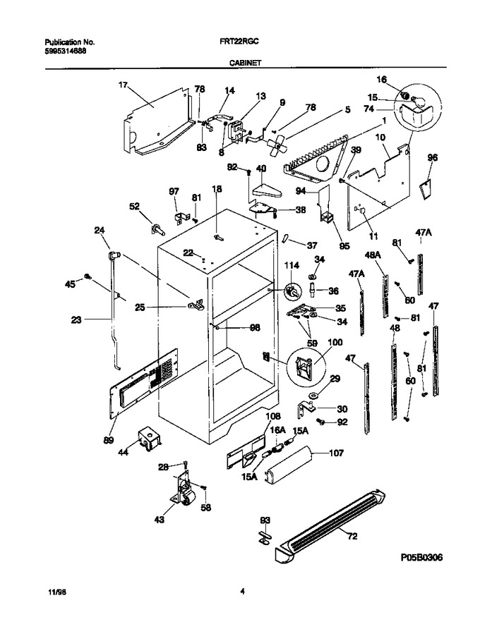 Diagram for FRT22RGCWA
