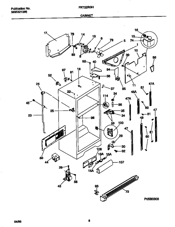 Diagram for FRT22RGHB0