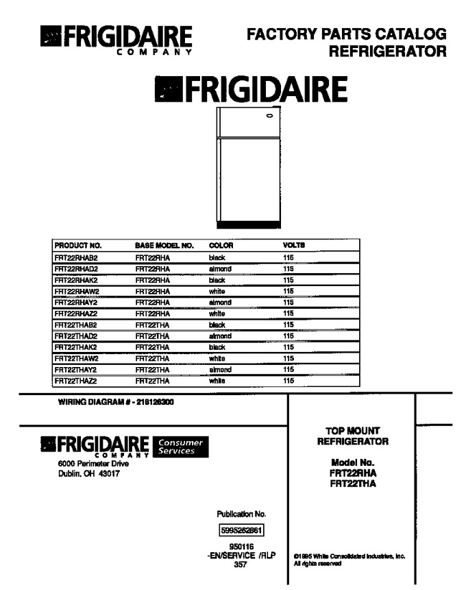 Diagram for FRT22RHAK2