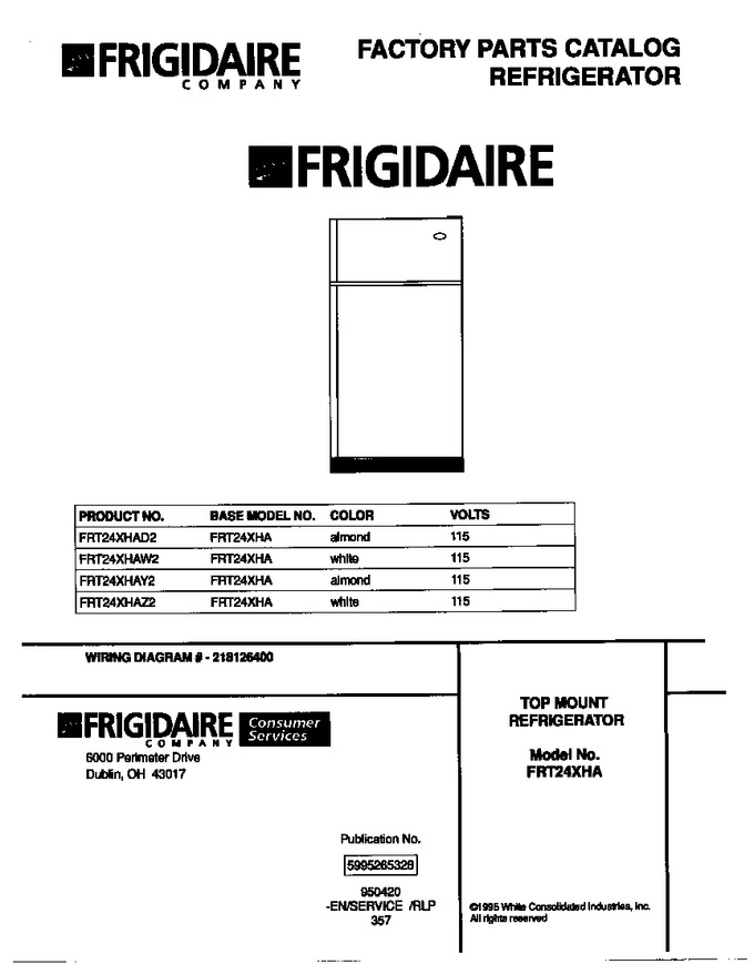 Diagram for FRT24XHAZ2