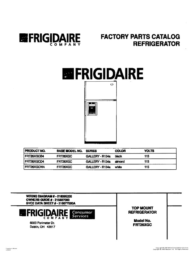 Diagram for FRT26XGCD4
