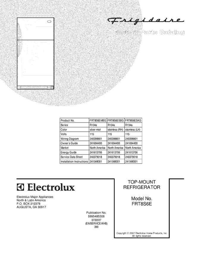 Diagram for FRT8S6ESKG