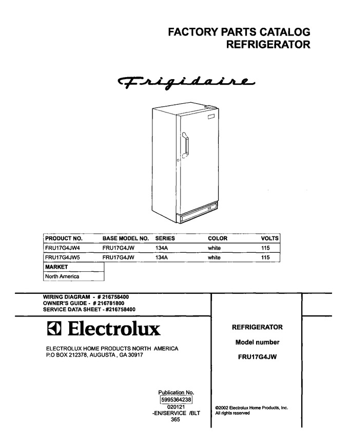Diagram for FRU17G4JW4