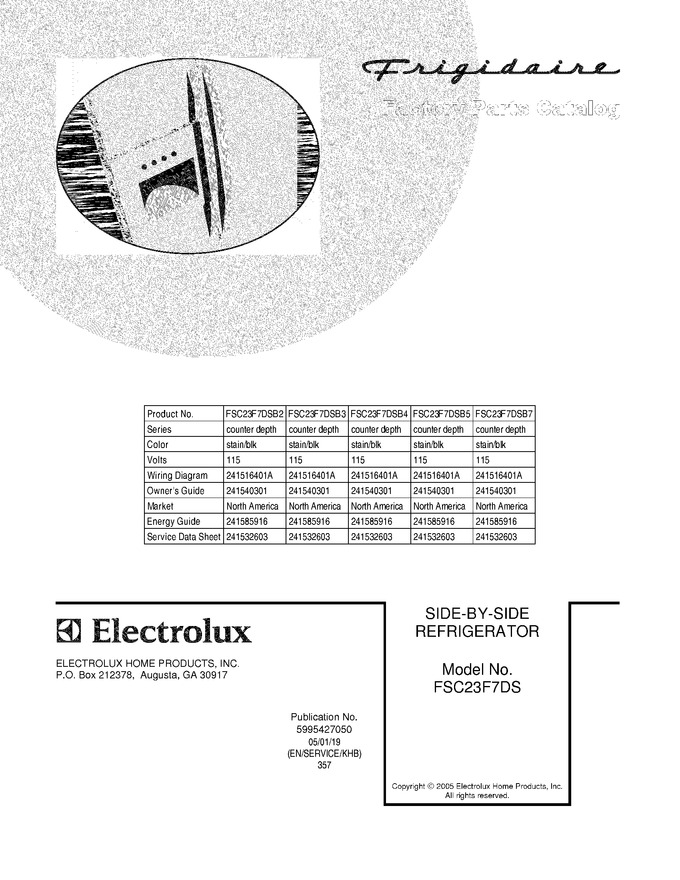 Diagram for FSC23F7DSB5