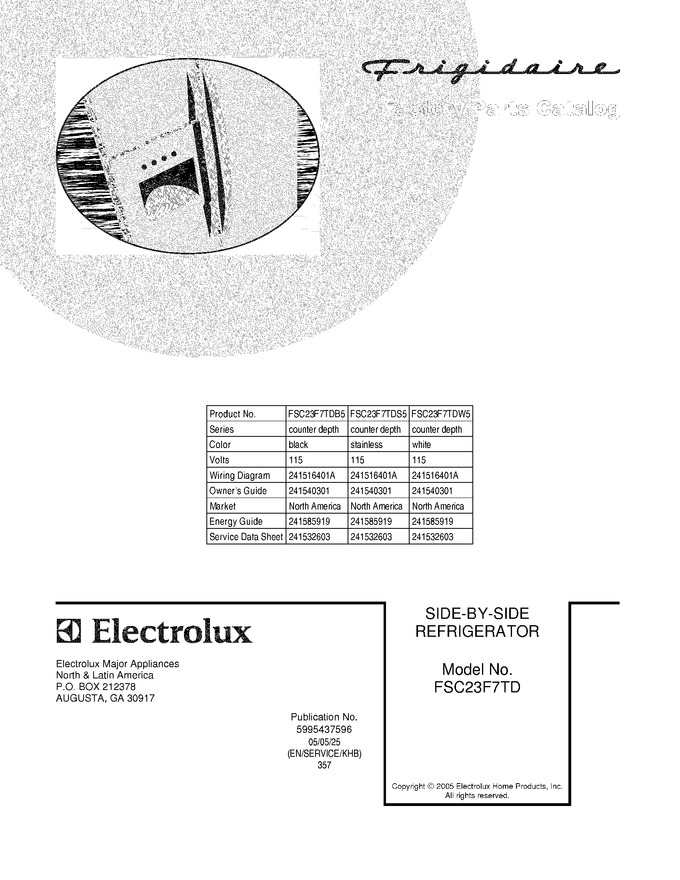 Diagram for FSC23F7TDB5