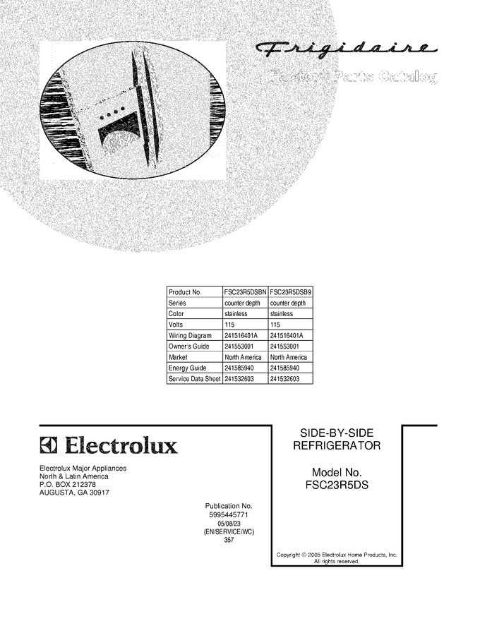 Diagram for FSC23R5DSB9