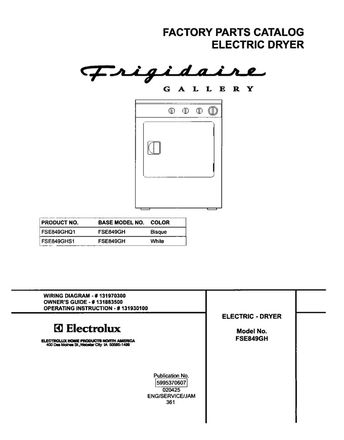 Diagram for FSE849GHS1