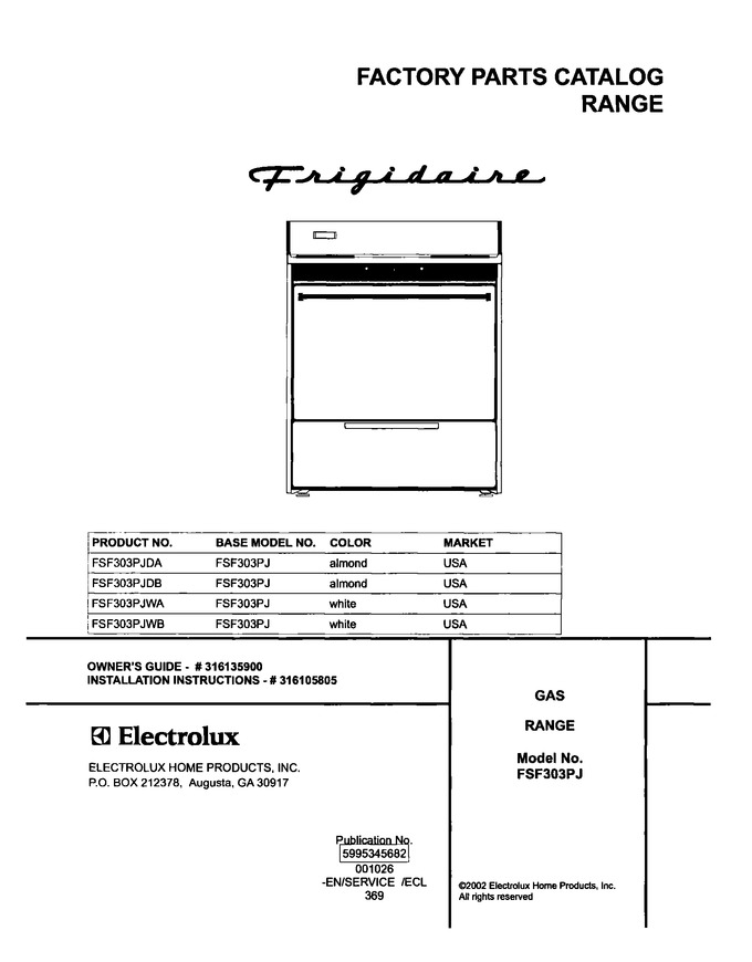 Diagram for FSF303PJWB