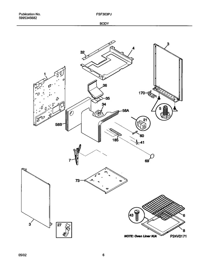 Diagram for FSF303PJWB