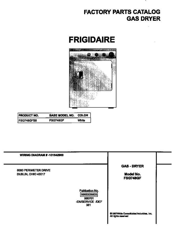 Diagram for FSG748GFS0