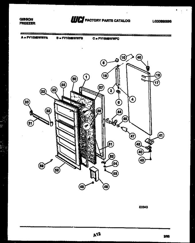 Diagram for FV16M8WWFB