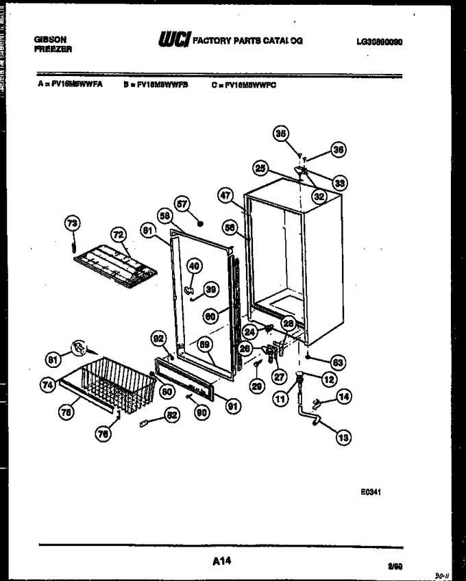 Diagram for FV16M8WWFB