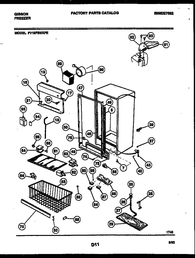 Diagram for FV19F5WXFE