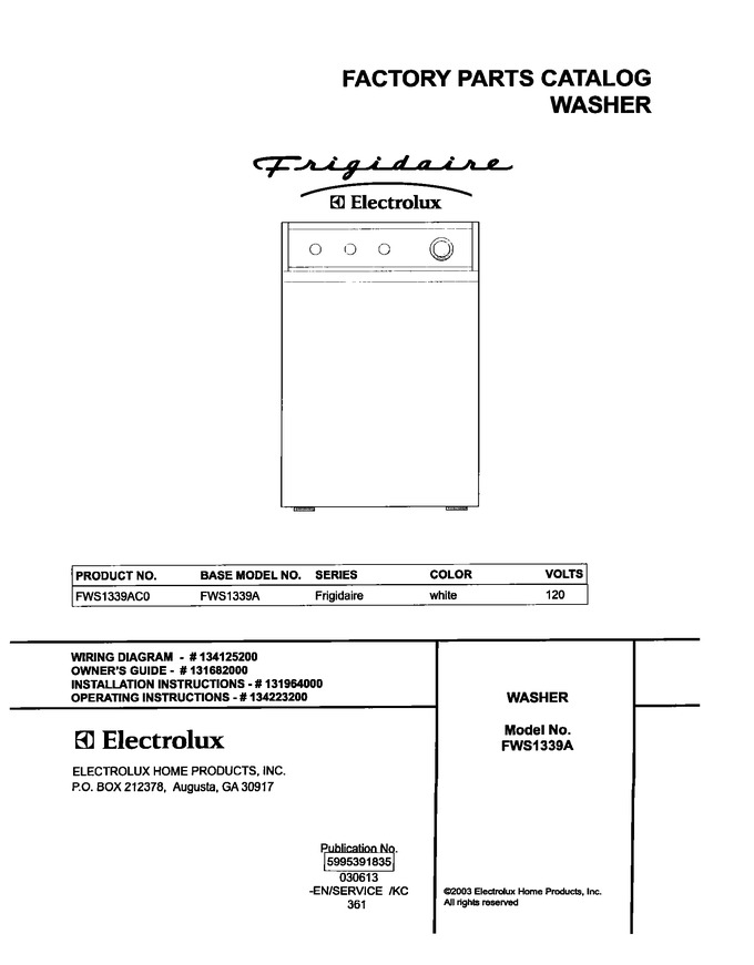 Diagram for FWS1339AC0