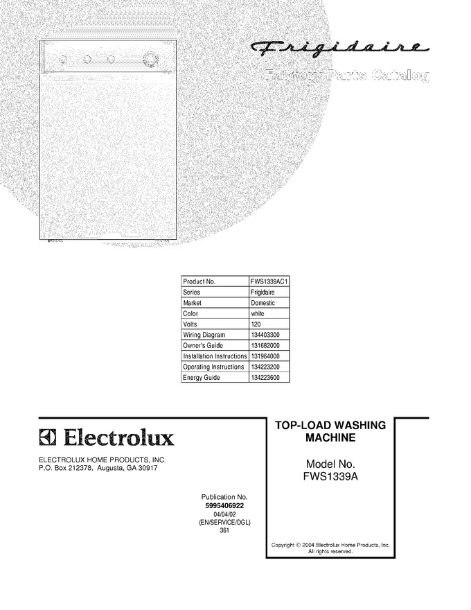 Diagram for FWS1339AC1