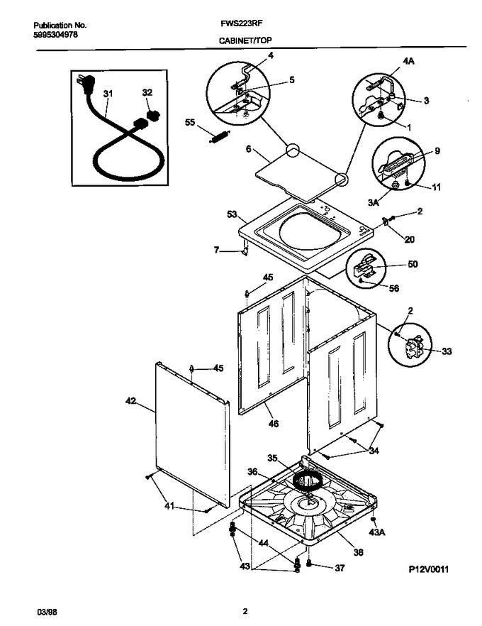 Diagram for FWS223RFS0