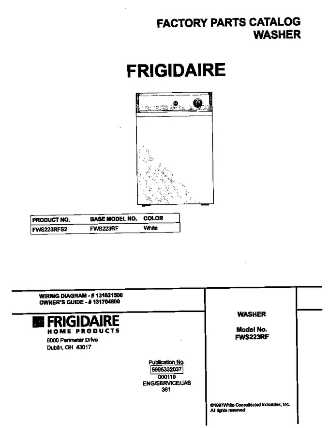 Diagram for FWS223RFS2