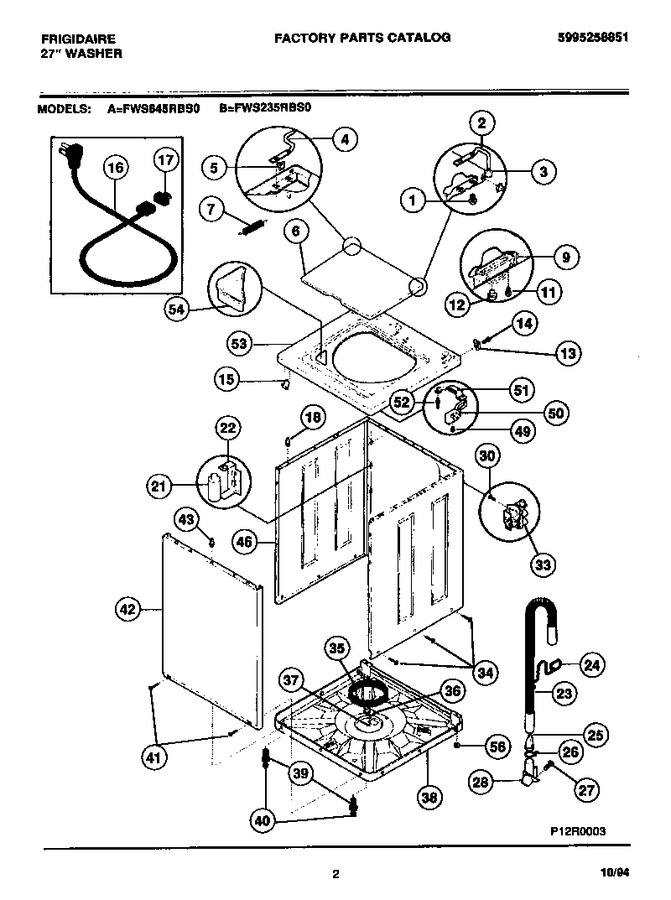 Diagram for FWS645RBT0