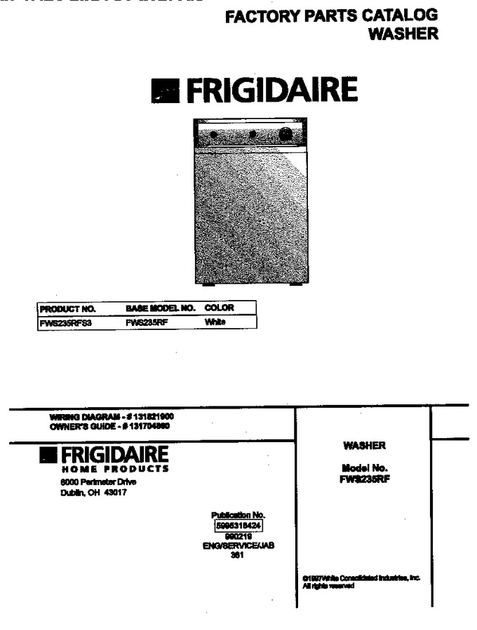 Diagram for FWS235RFS3