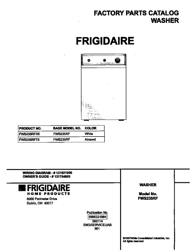 Diagram for FWS235RFT5