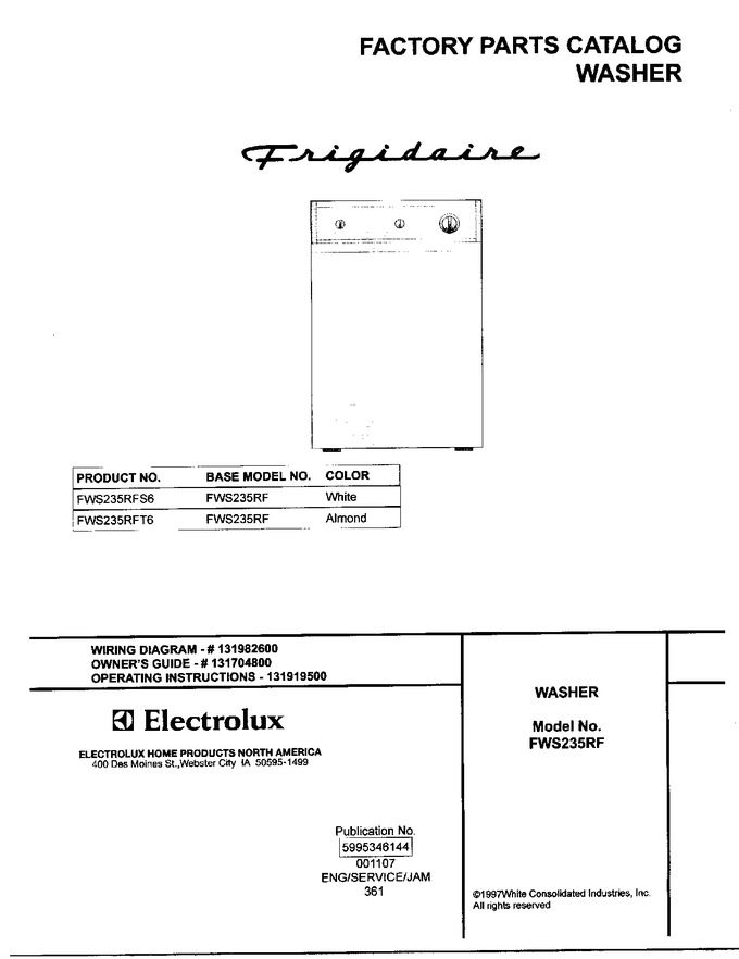 Diagram for FWS235RFT6