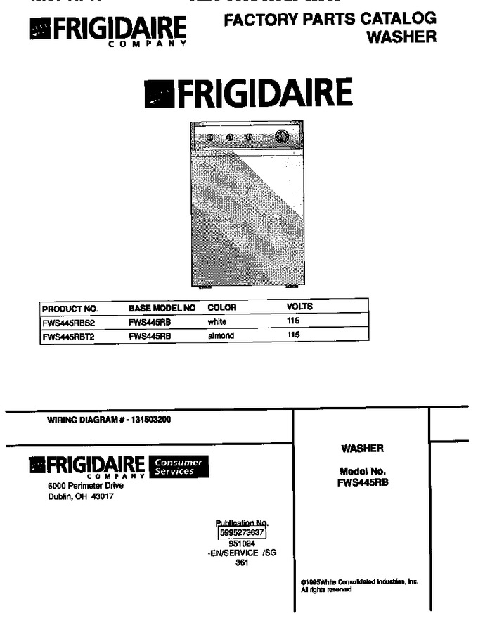 Diagram for FWS445RBS2