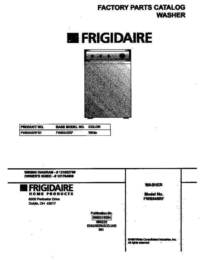Diagram for FWS545RFS1