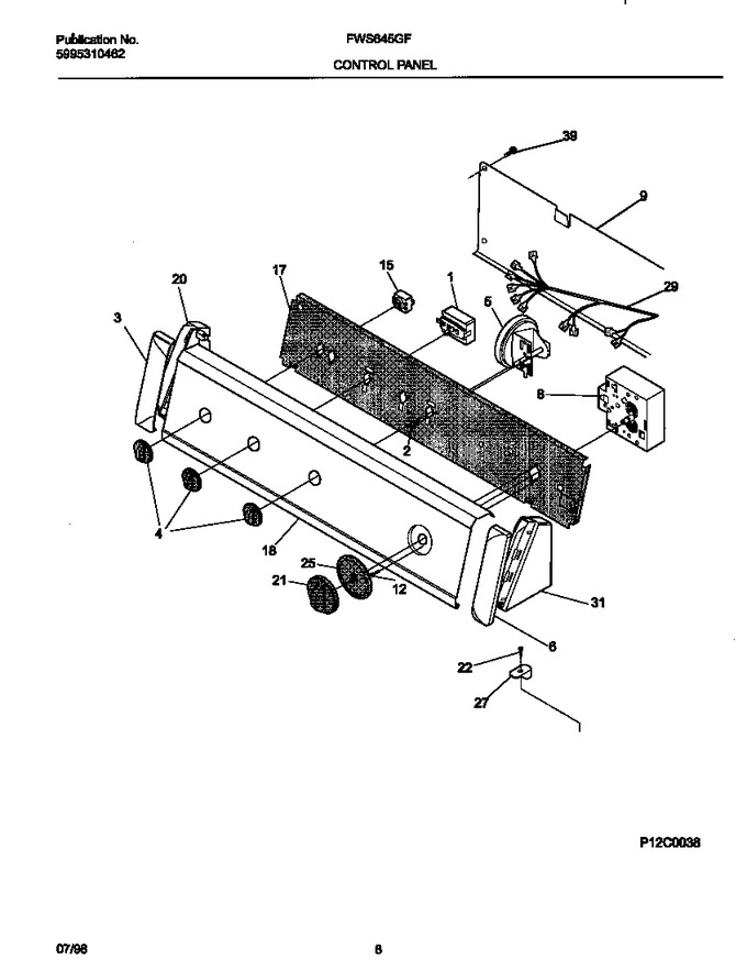 Diagram for FWS645GFT1