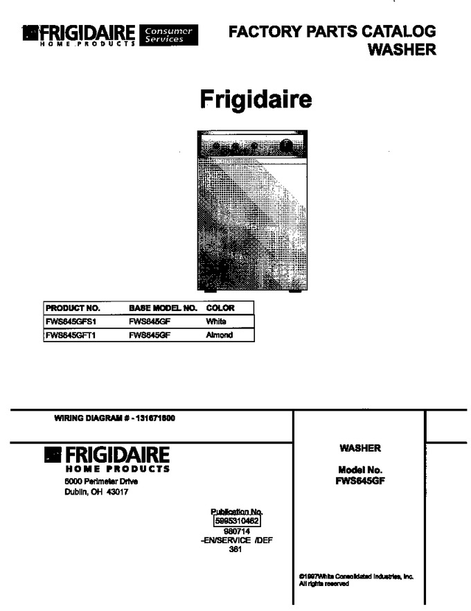 Diagram for FWS645GFS1
