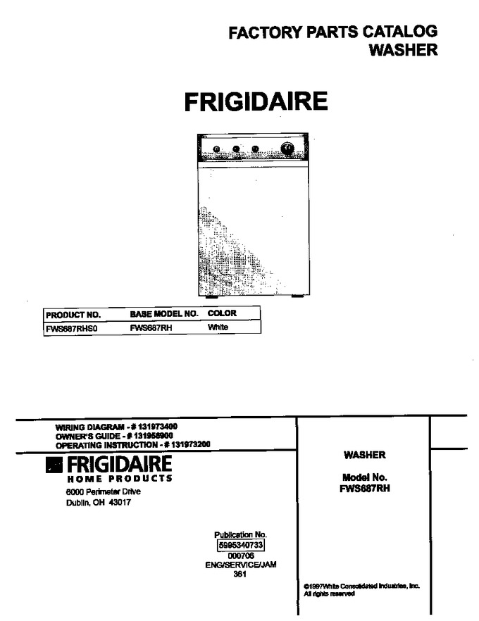 Diagram for FWS687RHS0