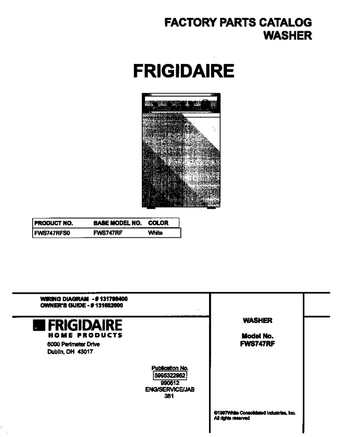 Diagram for FWS747RFS0
