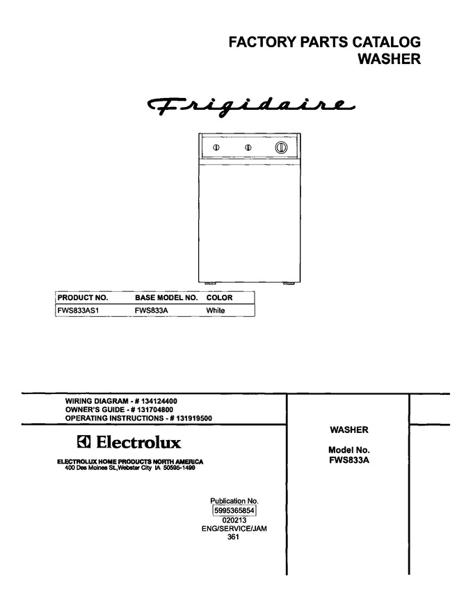Diagram for FWS833AS1