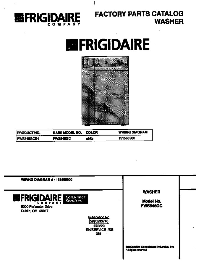 Diagram for FWS845GCS4