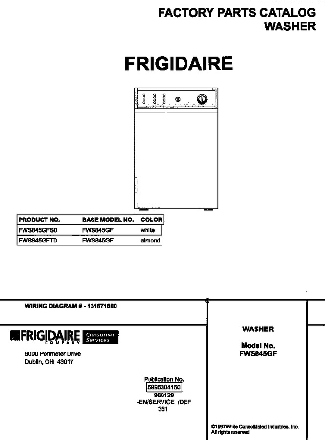 Diagram for FWS845GFS0