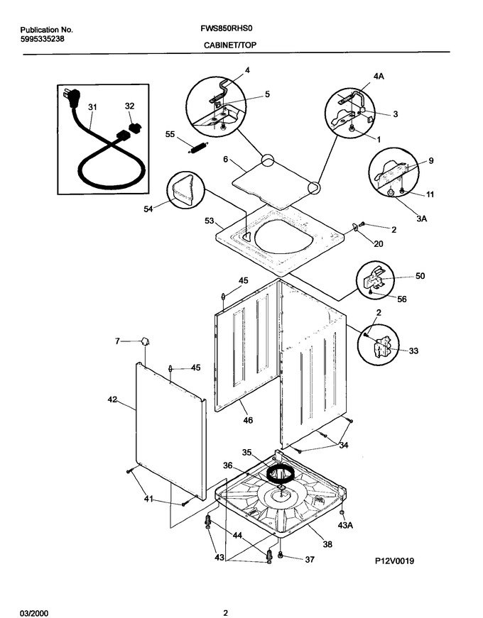 Diagram for FWS850RHS0