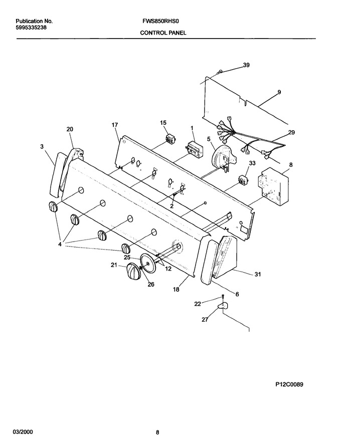 Diagram for FWS850RHS0