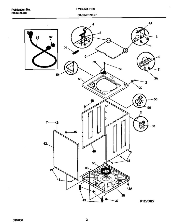 Diagram for FWS950RHS0