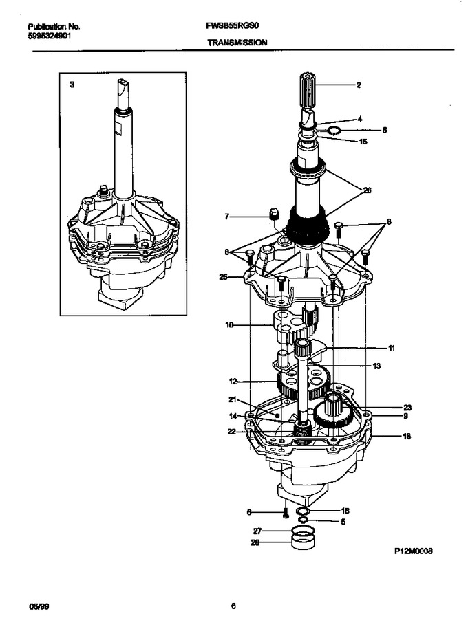Diagram for FWSB55RGS0