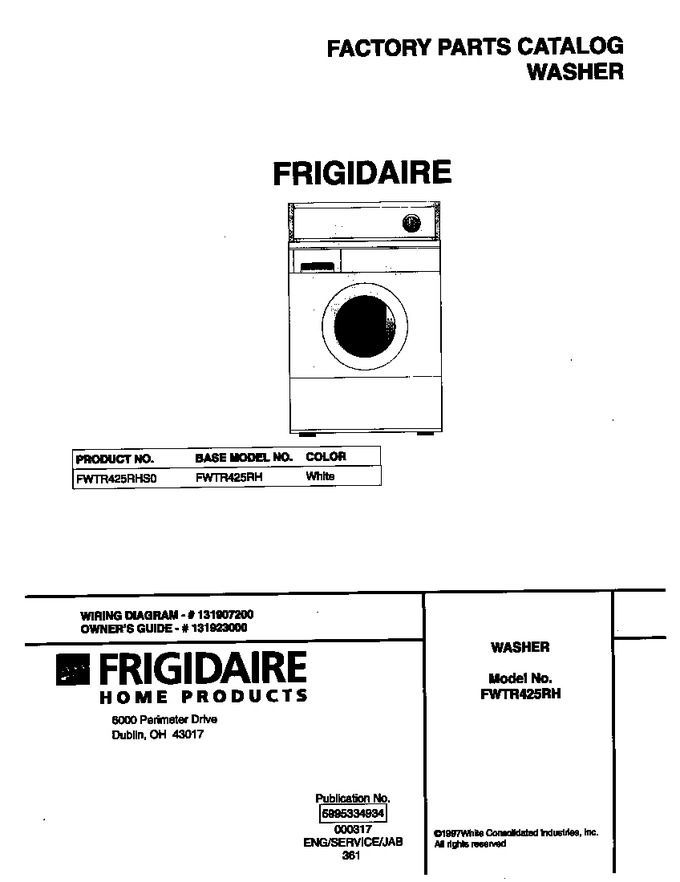 Diagram for FWTR425RHS0