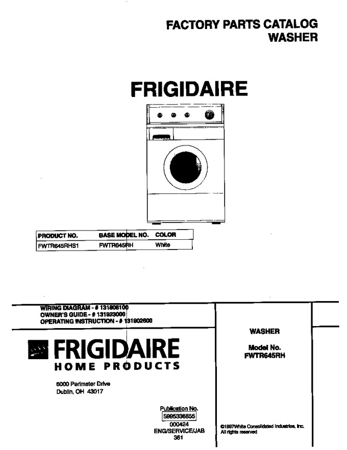 Diagram for FWTR645RHS1