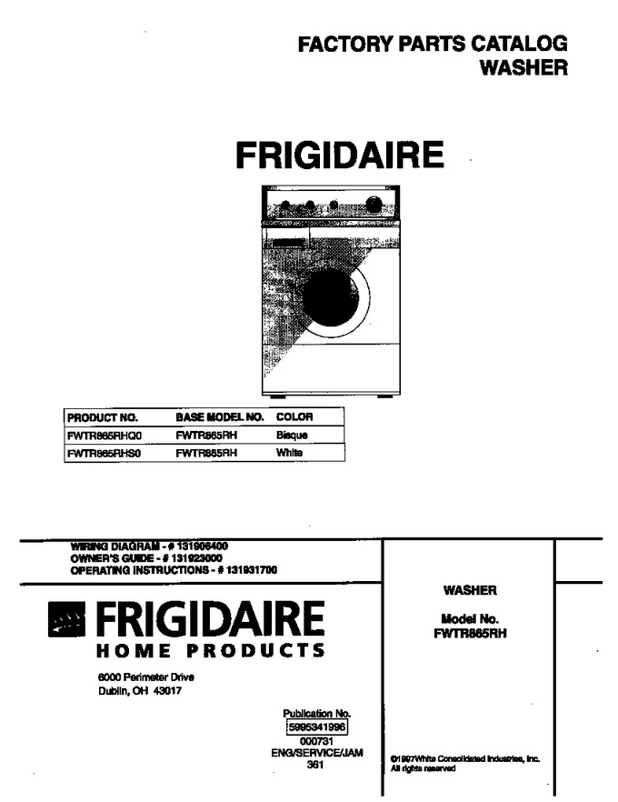 Diagram for FWTR865RHS0