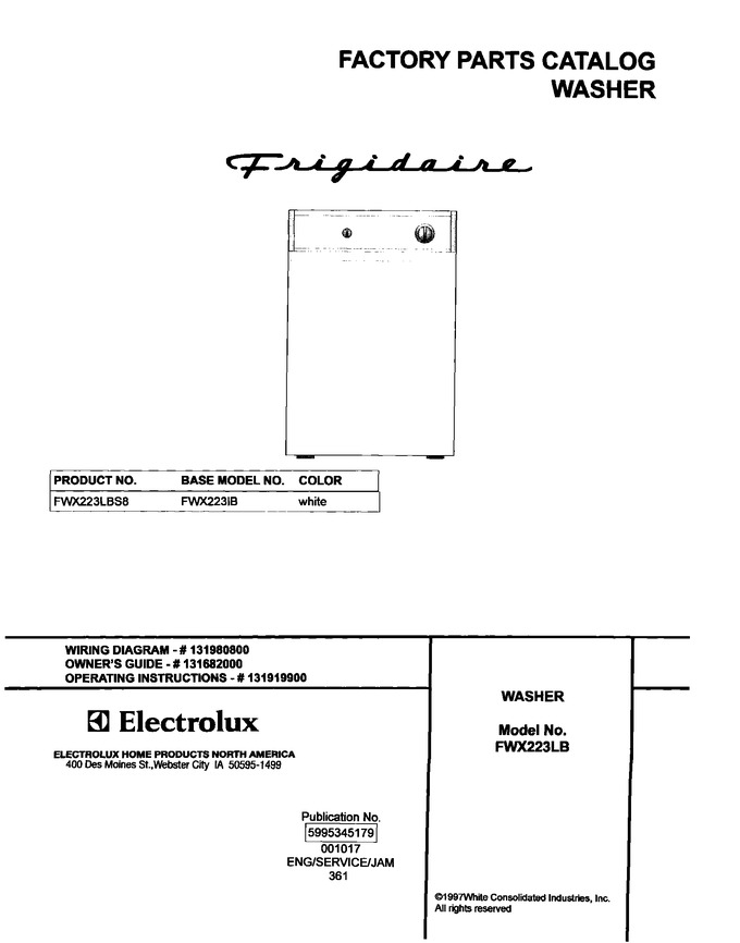 Diagram for FWX223LBS8