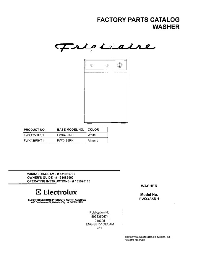 Diagram for FWX435RHT1