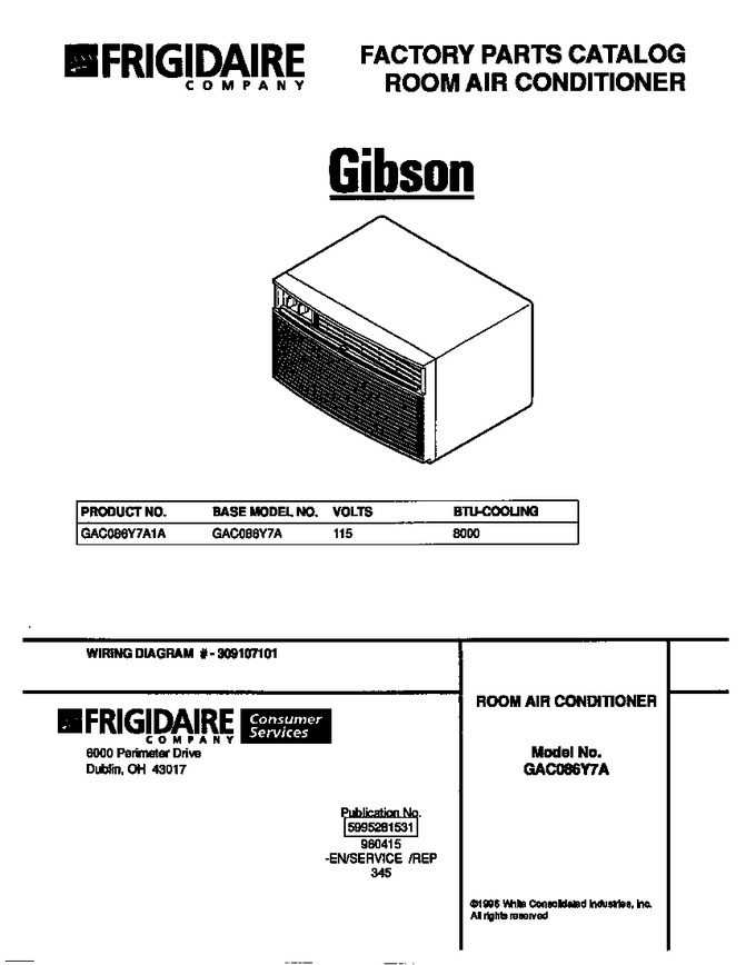 Diagram for GAC086Y7A1A