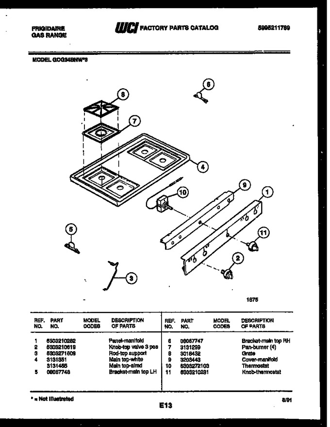 Diagram for GCG34BNW3