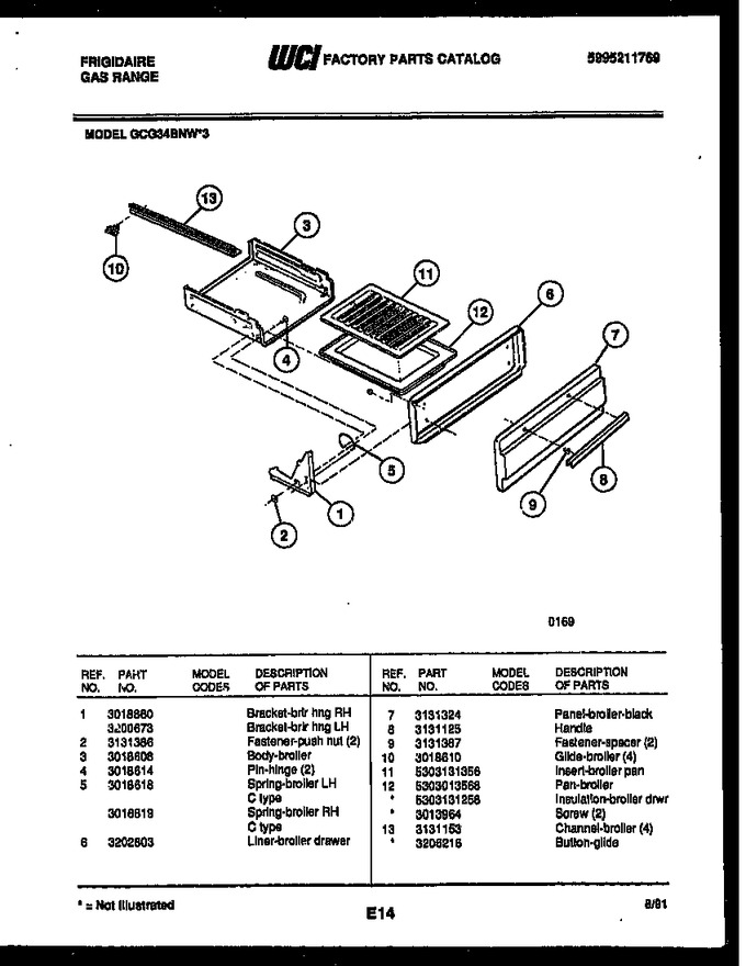 Diagram for GCG34BNW3