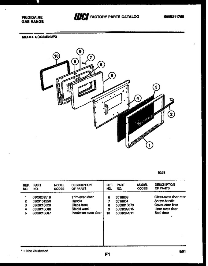 Diagram for GCG34BNW3